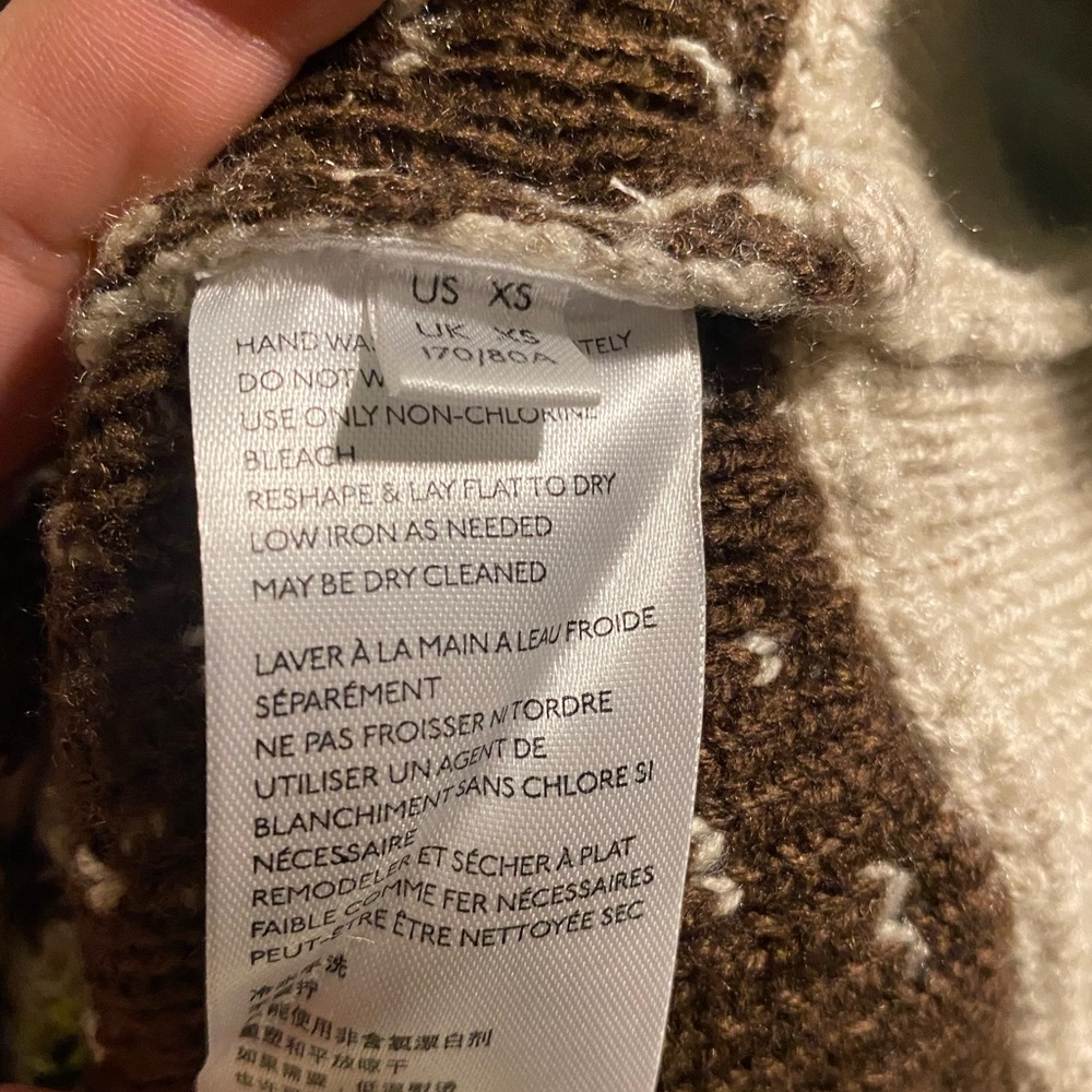 Like New-UO Cream Jesse Half- Zip Penguin Pullover Cropped Women Sweater… - Picture 5 of 6